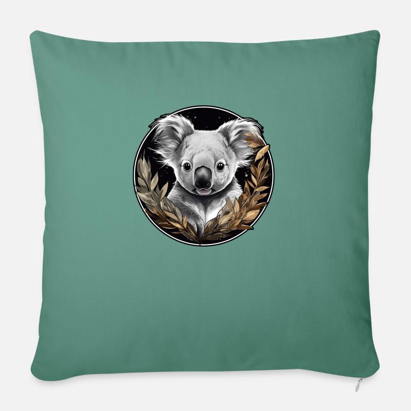 Süßer Koala - Sofakissen mit Füllung 45 x 45 cm - Tanngrün