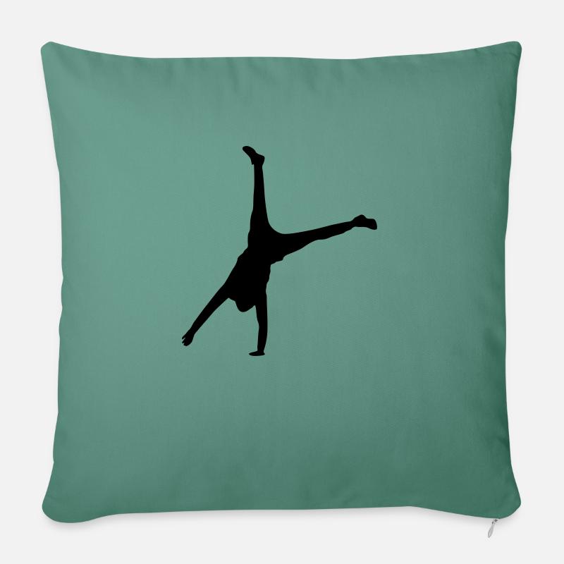 handstand move - Sofakissen mit Füllung 45 x 45 cm - Tanngrün