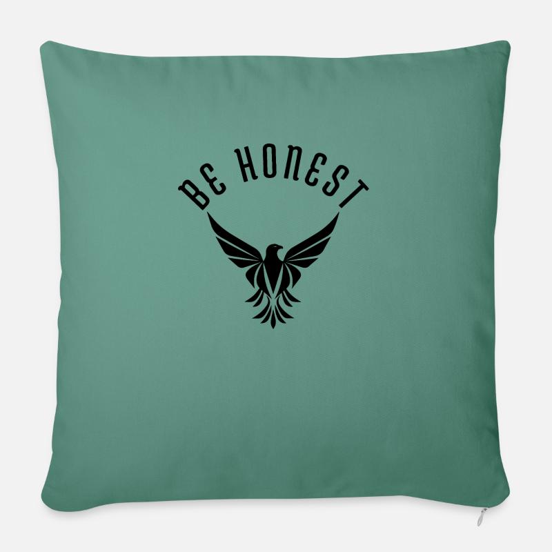 Soyez honnête - Aigle majestueux - Coussin et housse de 45 x 45 cm - vert sapin