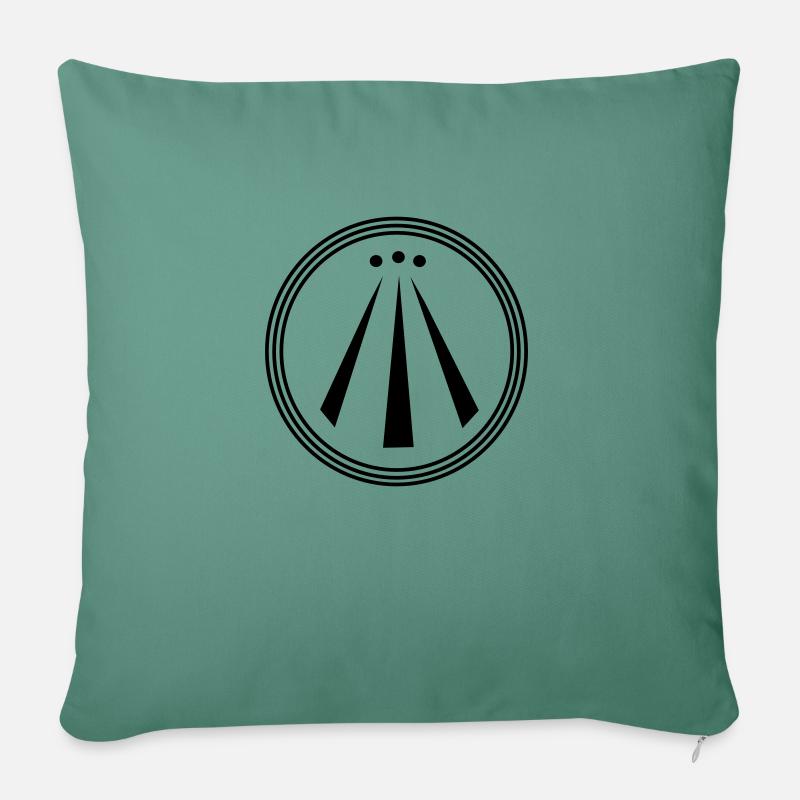 awen_sw - Sofakissen mit Füllung 45 x 45 cm - Tanngrün