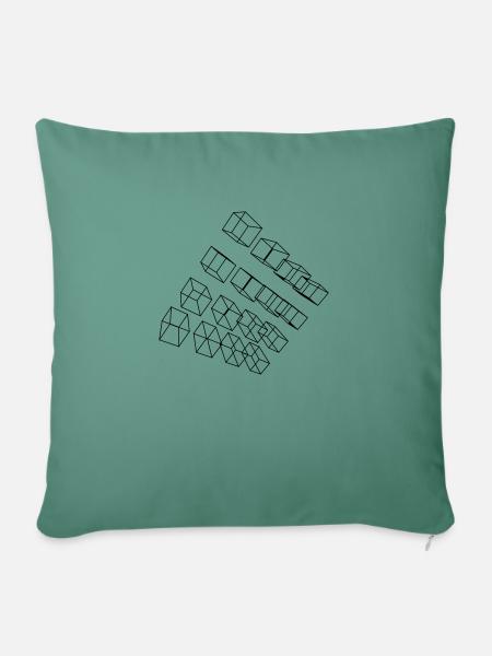 Squares Design - Sofakissen mit Füllung 45 x 45 cm - Tanngrün