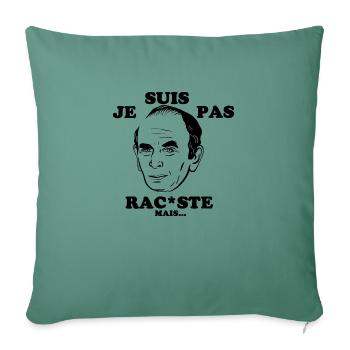 I'm not - Sofa pillow with filling 45cm x 45cm - cypress green - Front