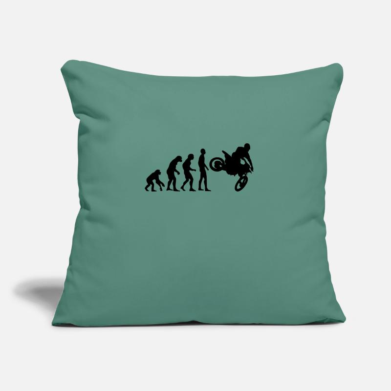 Human Evolution Motocross Sofa pillow with filling 45cm x 45cm