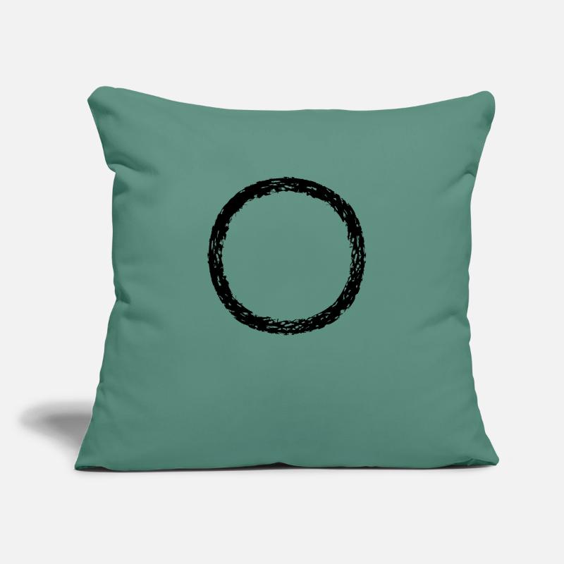 round circle ring round strip line bar bottom Sofa pillow with filling 45cm x 45cm