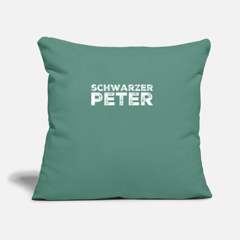 Schwarzer Peter Sofakissen mit Füllung 45 x 45 cm