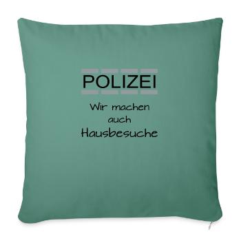 Polizei - Sofakissen mit Füllung 45 x 45 cm - Tanngrün - Vorne