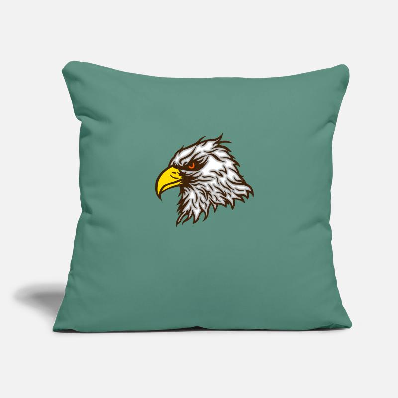 Cool bald eagle eagle colored Sofa pillow with filling 45cm x 45cm