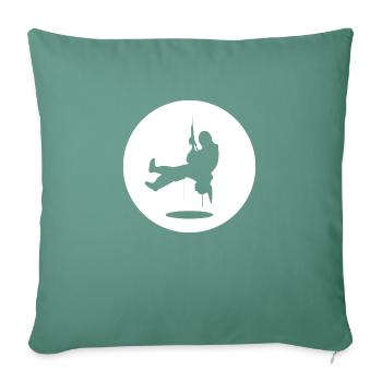climbing - Sofa pillow with filling 45cm x 45cm - cypress green - Front