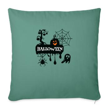 Halloween-Party - Sofakissen mit Füllung 45 x 45 cm - Tanngrün - Vorne