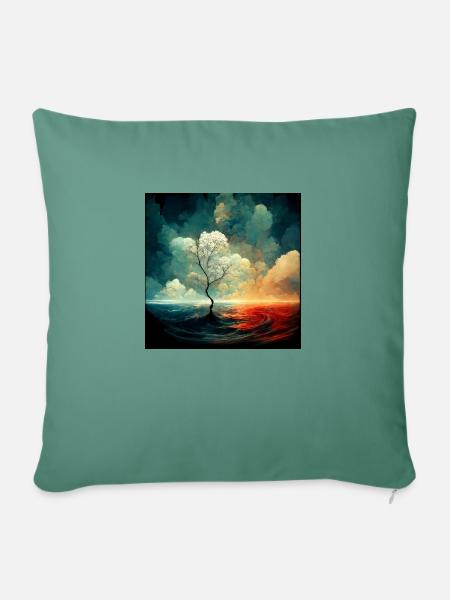 Mut - Sofakissen mit Füllung 45 x 45 cm - Tanngrün