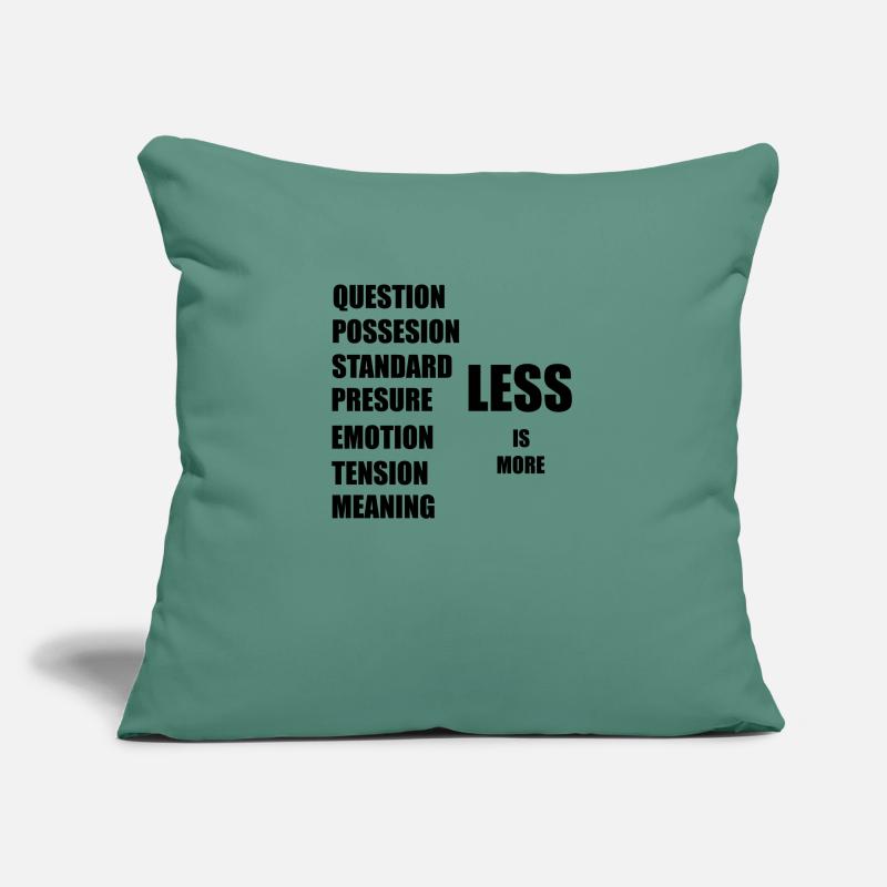 moins, c’est plus Coussin et housse de 45 x 45 cm