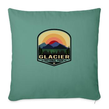 Glacier National Park - Sofa pillow with filling 45cm x 45cm - cypress green - Front
