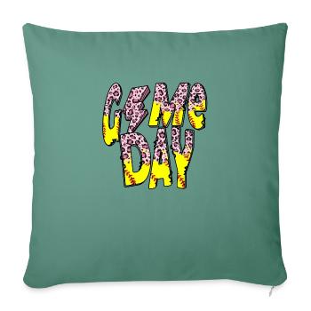 Game Day Softball - Sofa pillow with filling 45cm x 45cm - cypress green - Front