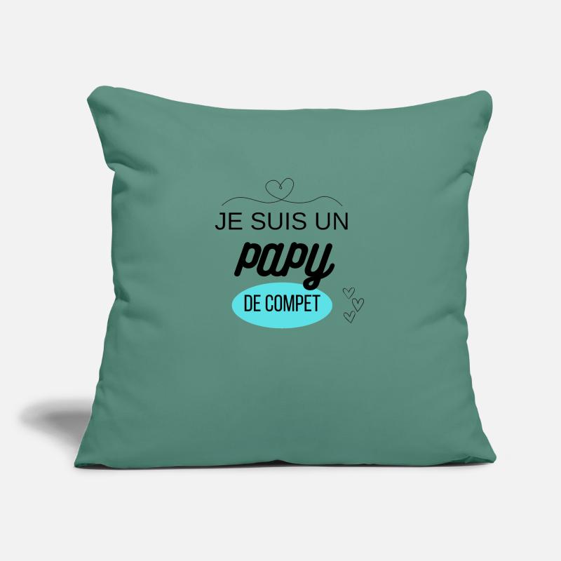 je suis un papi de compet Coussin et housse de 45 x 45 cm
