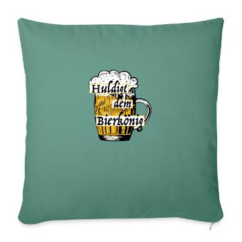 Bierkönig Krug - Sofakissen mit Füllung 45 x 45 cm - Tanngrün - Vorne