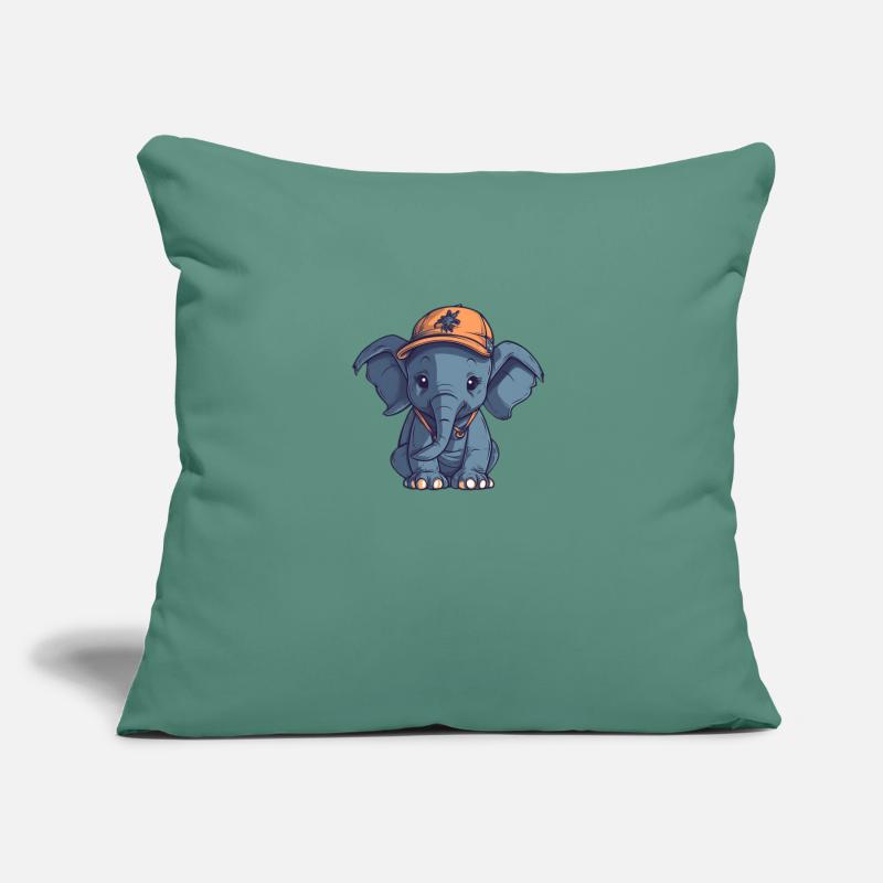 Elephant with cap Sofa pillow with filling 45cm x 45cm