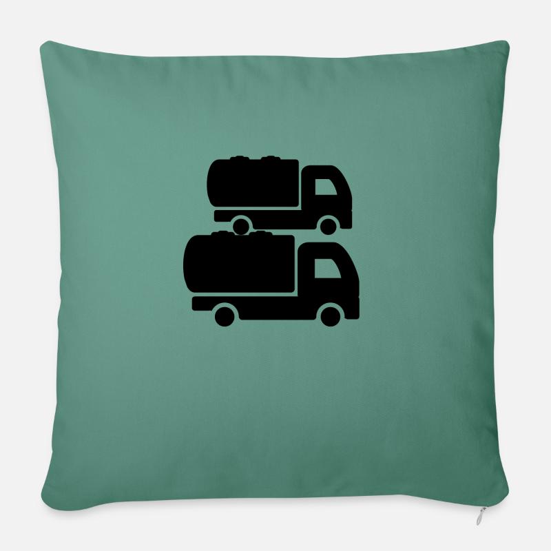 lkw - Sofakissen mit Füllung 45 x 45 cm - Tanngrün