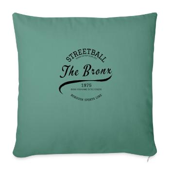 Borough Sports Line - Bronx - blkprnt - Sofa pillow with filling 45cm x 45cm - cypress green - Front