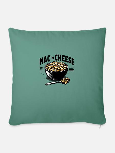 Mac n Cheese - Sofakissen mit Füllung 45 x 45 cm - Tanngrün