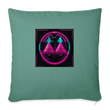 Neon Weihnacht in Pink & Türkis - Sofakissen mit Füllung 45 x 45 cm - Tanngrün - Vorne