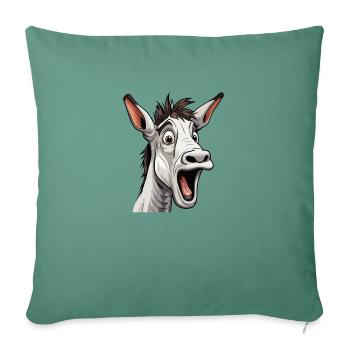 Crazy ass funny ass - Sofa pillow with filling 45cm x 45cm - cypress green - Front