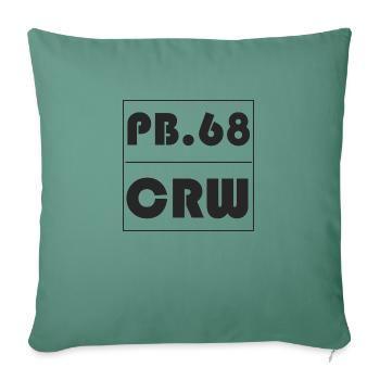 Paintball Crew 0.68 cal en boîte - Coussin et housse de 45 x 45 cm - vert sapin - Devant