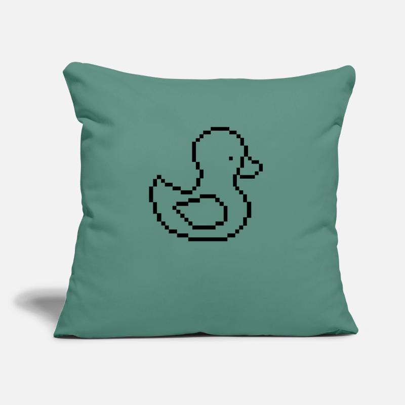 Canard Pixel Coussin et housse de 45 x 45 cm