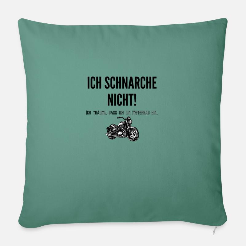 Ich schnarche nicht! - Sofakissen mit Füllung 45 x 45 cm - Tanngrün