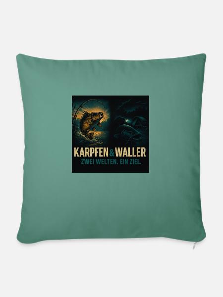 Waller & Carp - Sofakissen mit Füllung 45 x 45 cm - Tanngrün