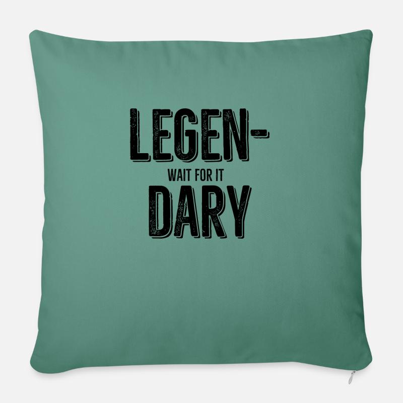 Legen Wait For It Dary - Sofakissen mit Füllung 45 x 45 cm - Tanngrün