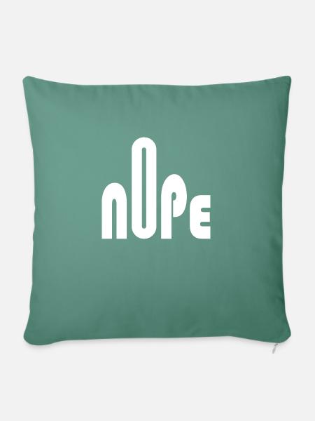 Nope - Sofakissen mit Füllung 45 x 45 cm - Tanngrün