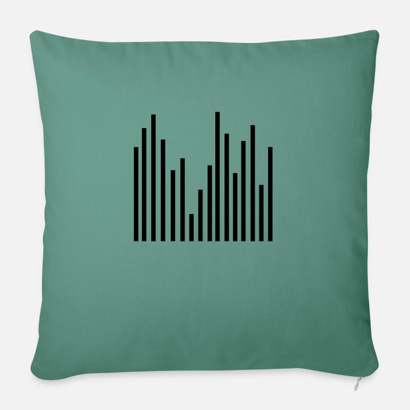 Statistik - Sofakissen mit Füllung 45 x 45 cm - Tanngrün