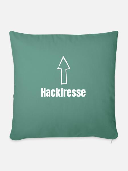 Hackfresse Pfeil Oben - Sofakissen mit Füllung 45 x 45 cm - Tanngrün