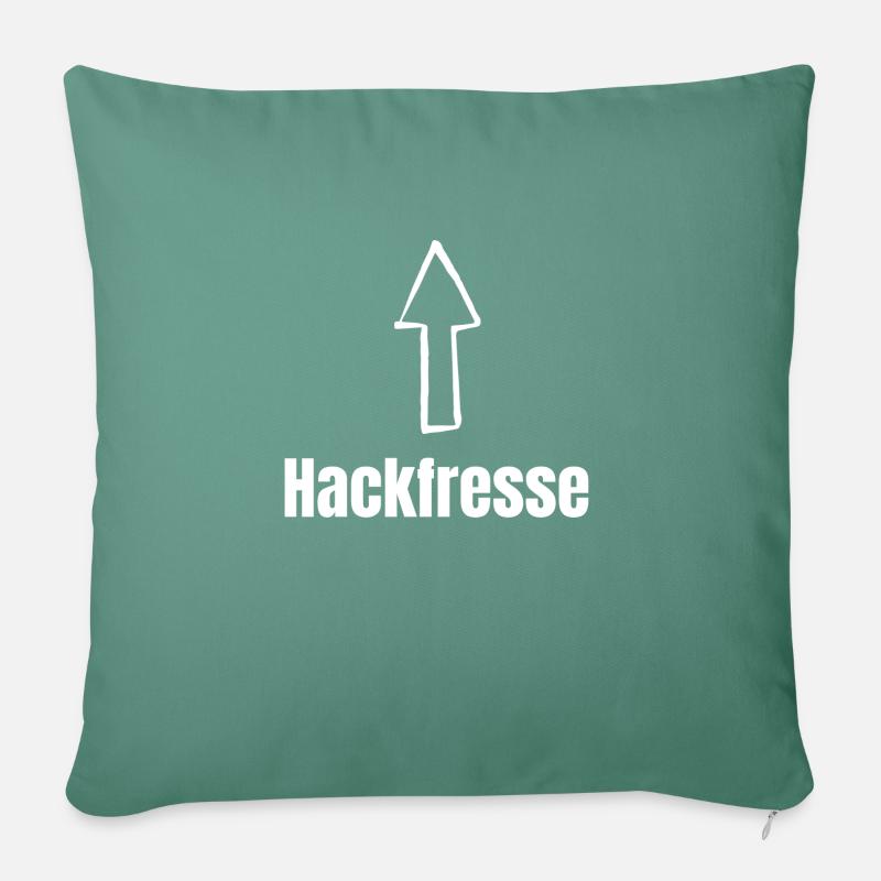 Hack-eat flèche haut - Coussin et housse de 45 x 45 cm - vert sapin
