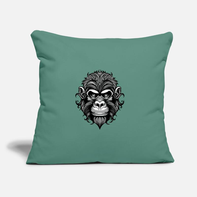 Monkey Head Sofa pillow with filling 45cm x 45cm