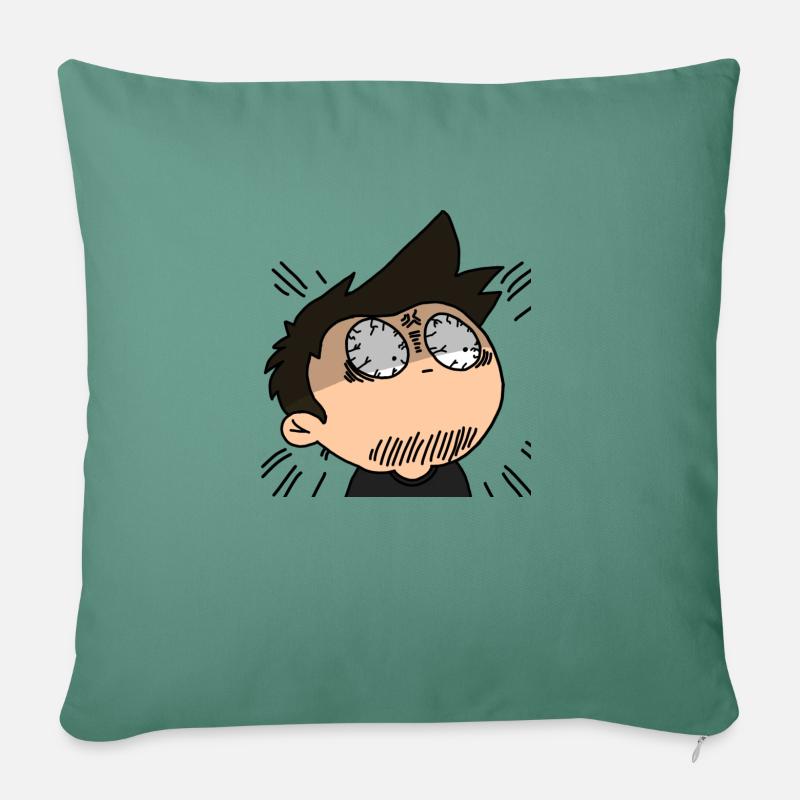 Chiby marv choqué - Coussin et housse de 45 x 45 cm - vert sapin