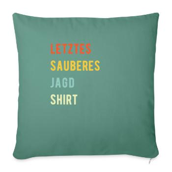 Hunting Hunter Vintage Shirt - Sofa pillow with filling 45cm x 45cm - cypress green - Front