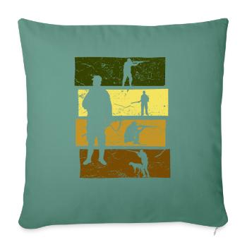 chasseur - Coussin et housse de 45 x 45 cm - vert sapin - Devant