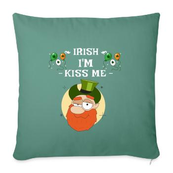 Kiss Me Im Irish - Coussin et housse de 45 x 45 cm - vert sapin - Devant