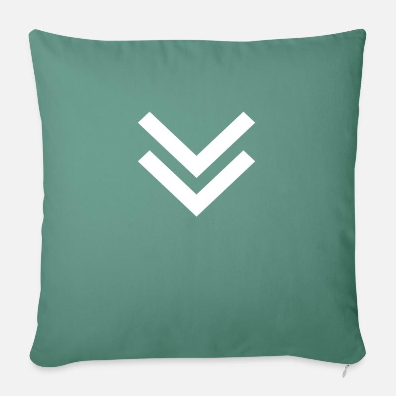 Flèches - Arrow - Coussin et housse de 45 x 45 cm - vert sapin