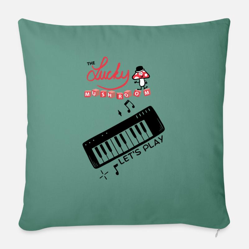 C’est parti ! - Coussin et housse de 45 x 45 cm - vert sapin