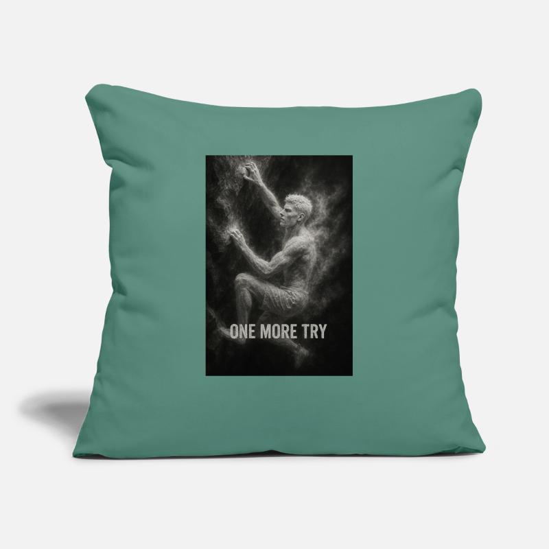 Encore un essai. Coussin et housse de 45 x 45 cm