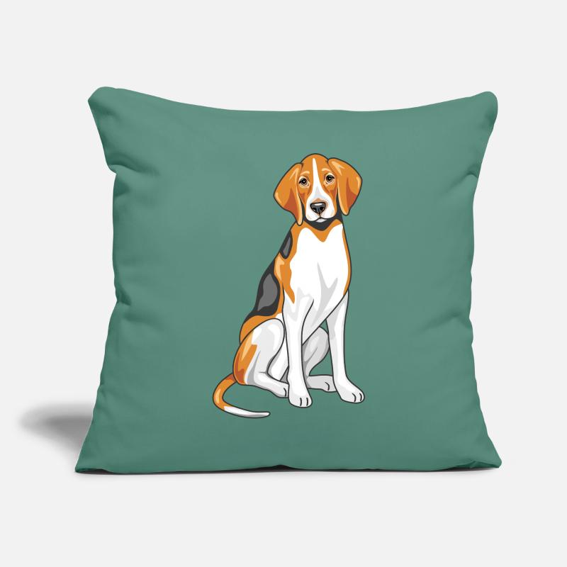 Foxhound assis Coussin et housse de 45 x 45 cm