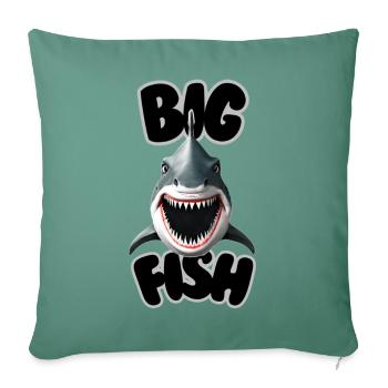 Big Fish - Sofakissen mit Füllung 45 x 45 cm - Tanngrün - Vorne