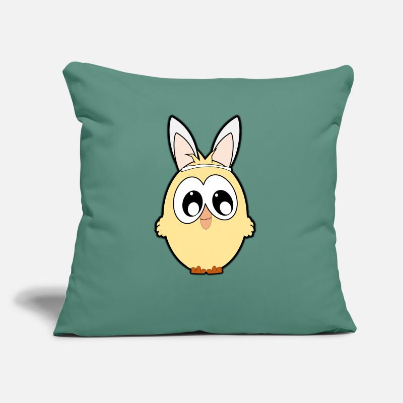 Poussin Lapin Rabbit chick Easter Pâques Sofa pillow with filling 45cm x 45cm