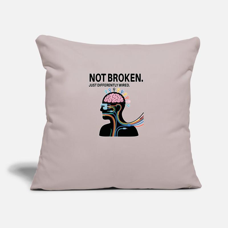 Pas cassé – juste câblé différemment Coussin et housse de 45 x 45 cm