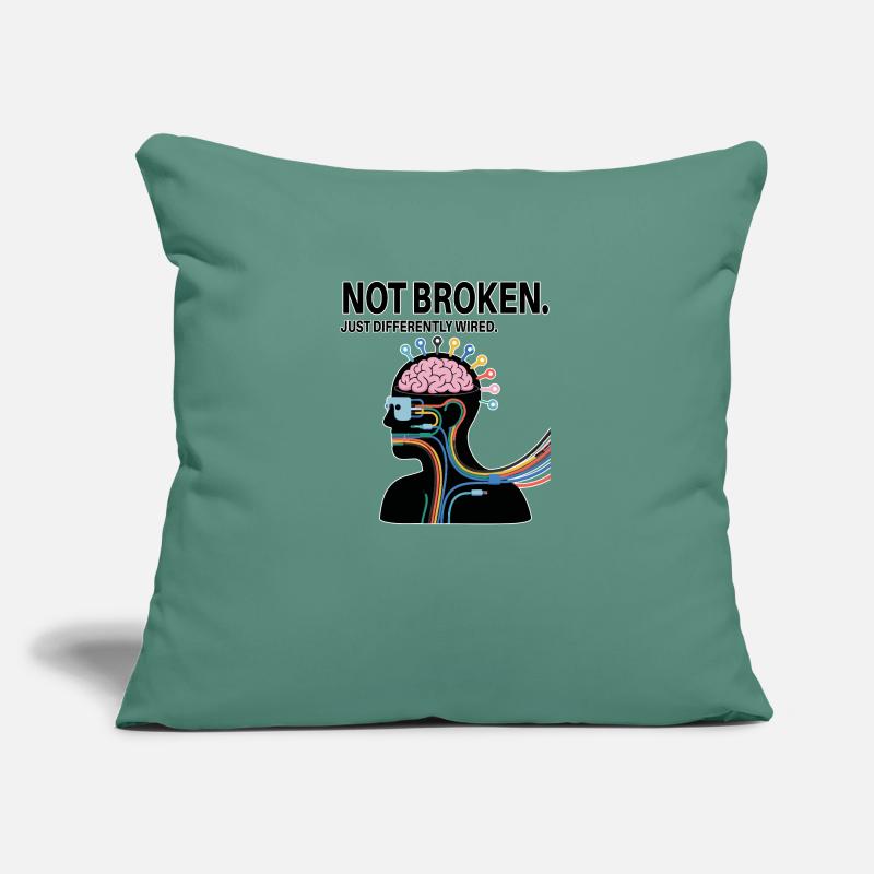 Pas cassé – juste câblé différemment Coussin et housse de 45 x 45 cm