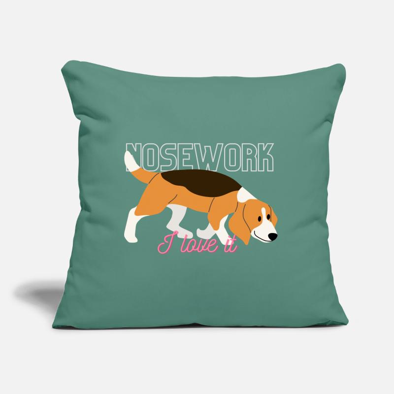 Je m’entraîne à NOSEWORK - J’adore ça Coussin et housse de 45 x 45 cm