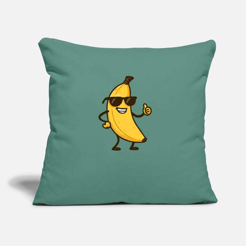 Banane Comic Sofakissen mit Füllung 45 x 45 cm