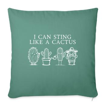 I can sting - Sofa pillow with filling 45cm x 45cm - cypress green - Front